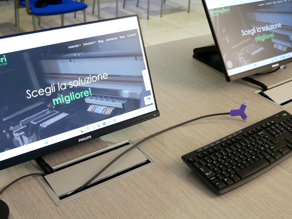 Display di servizio Touch Screen