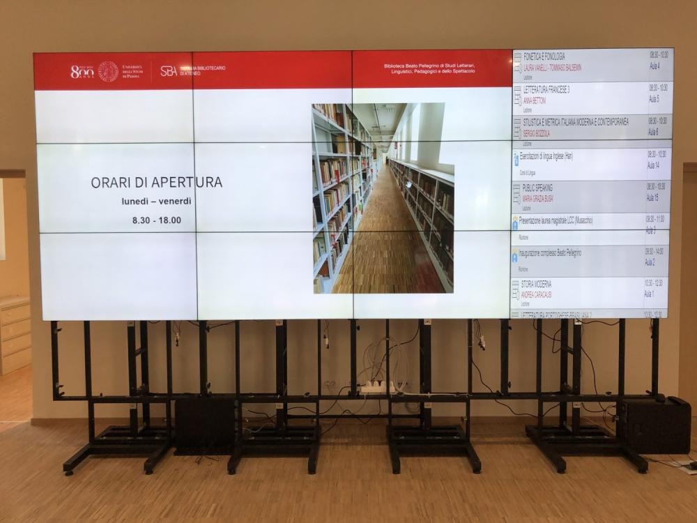 Università padova videowall frontale